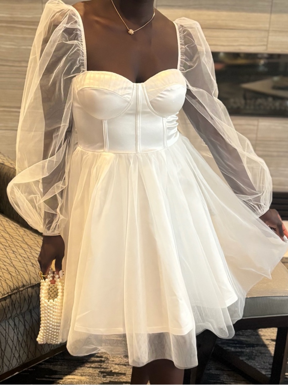 Chic Mini Tulle Dress